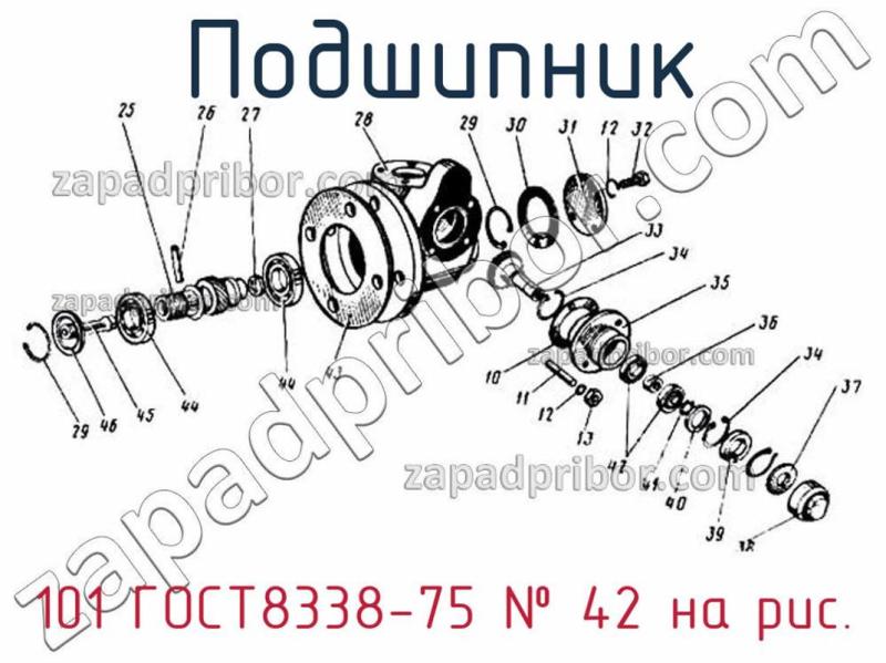 Подшипник 101 ГОСТ8338-75 фотография.