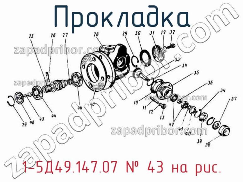 Прокладка 1-5Д49.147.07 фотография.