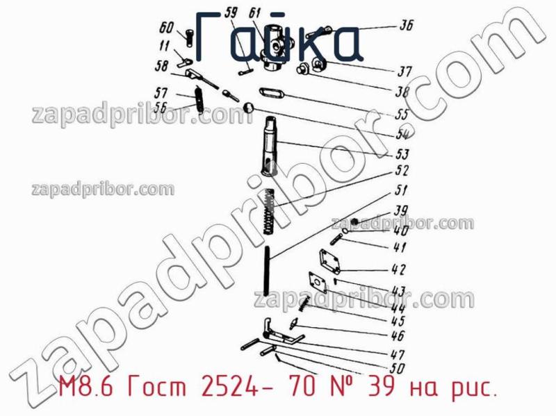 Гайка М8.6 Гост 2524- 70 фотография.
