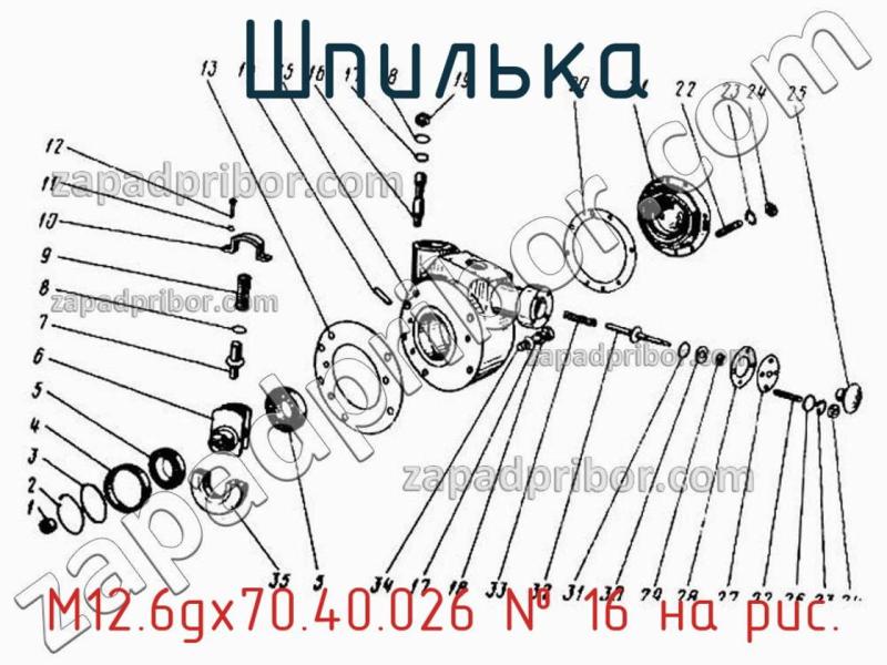 Шпилька М12.6gх70.40.026 фотография.