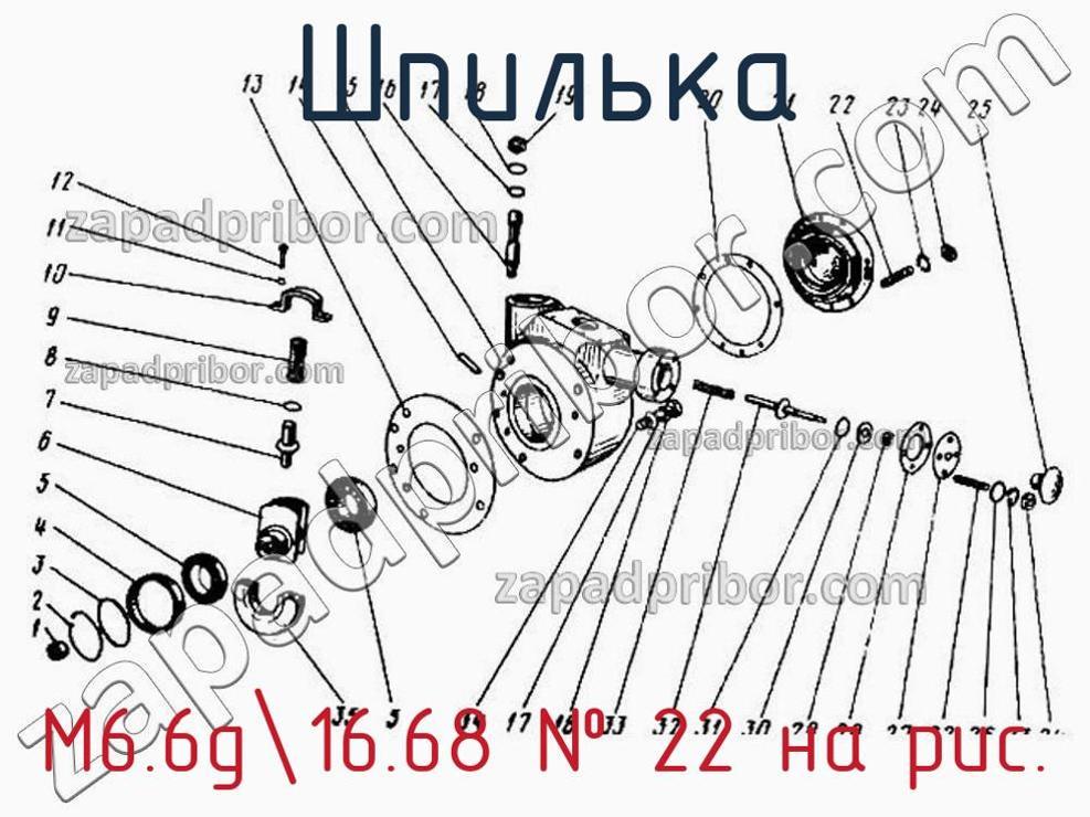 М6.6g16.68 - Шпилька - фотография. Увеличить. М6.6g16.68 - Шпилька - фотография.