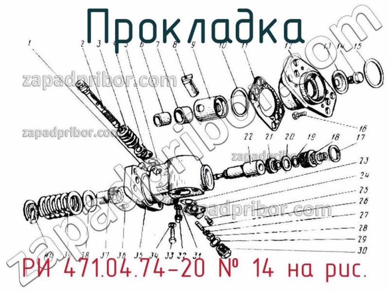 Прокладка РИ 471.04.74-20 фотография.