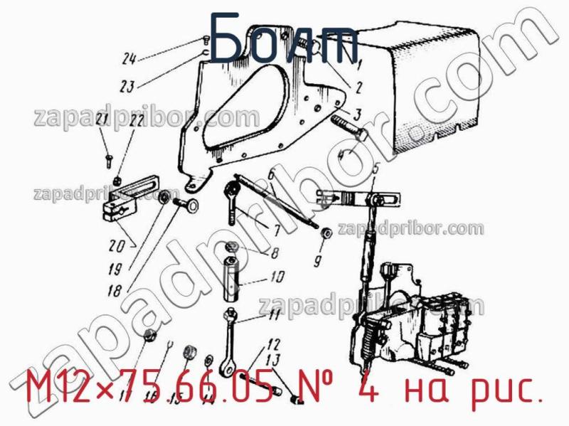 Болт М12×75.66.05 фотография.