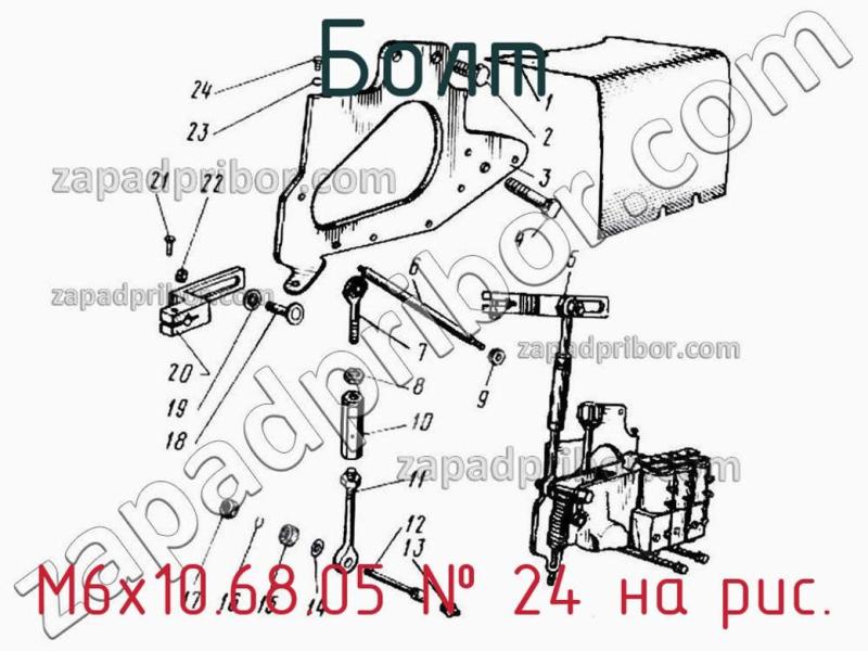 Болт М6х10.68.05 фотография.