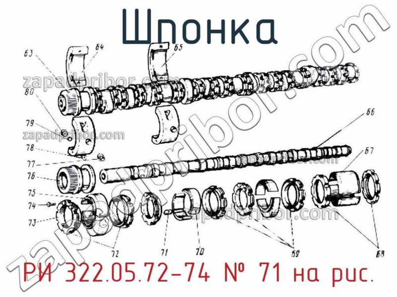 Шпонка РИ 322.05.72-74 фотография.