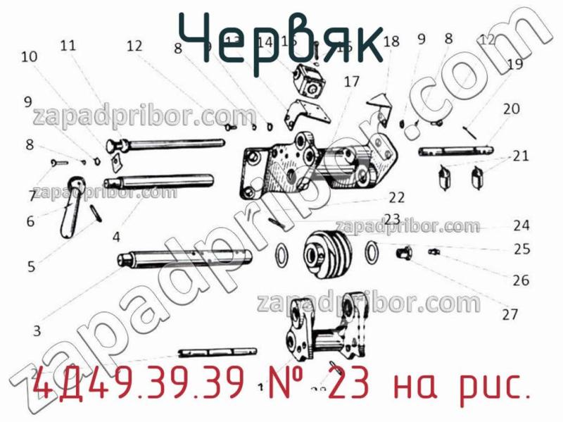 Червяк 4Д49.39.39 фотография.