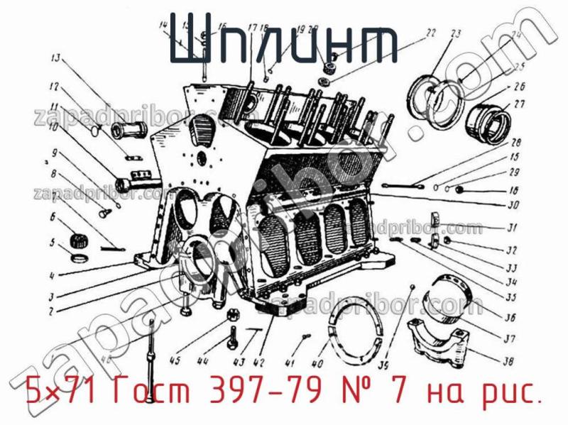 Шплинт 5×71 Гост 397-79 фотография.