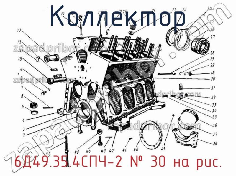 Коллектор 6Д49.35.4СПЧ-2 фотография.