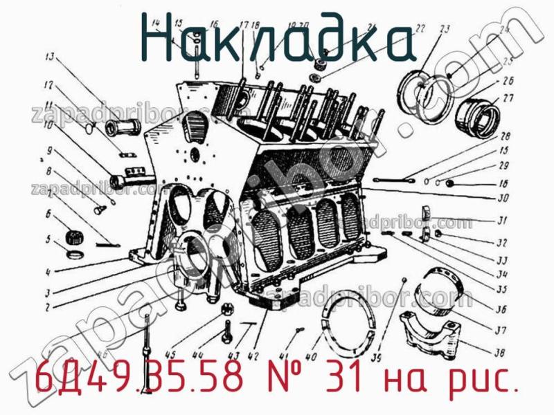 Накладка 6Д49.35.58 фотография.
