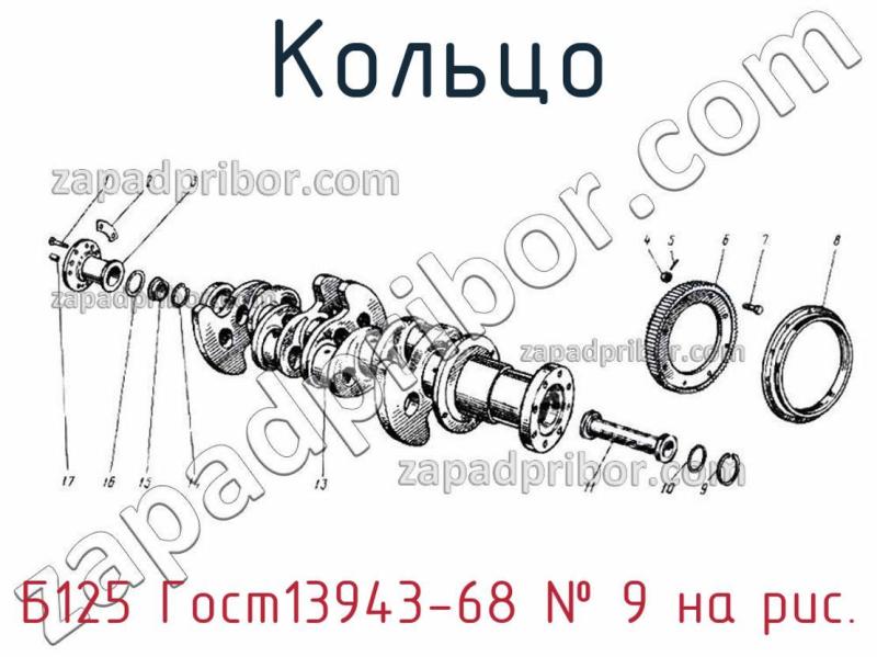 Кольцо Б125 Гост13943-68 фотография.