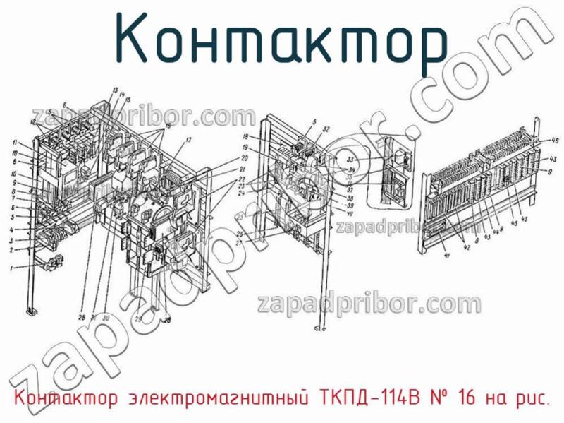 Контактор Контактор электромагнитный ТКПД-114В фотография.