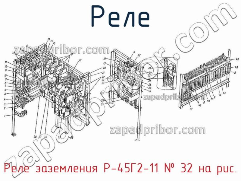 Реле Реле заземления Р-45Г2-11 фотография.