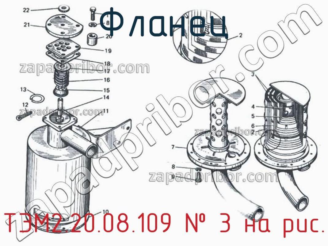 ТЭМ2.20.08.109 - Фланец - фотография. Увеличить. ТЭМ2.20.08.109 - Фланец - фотография.