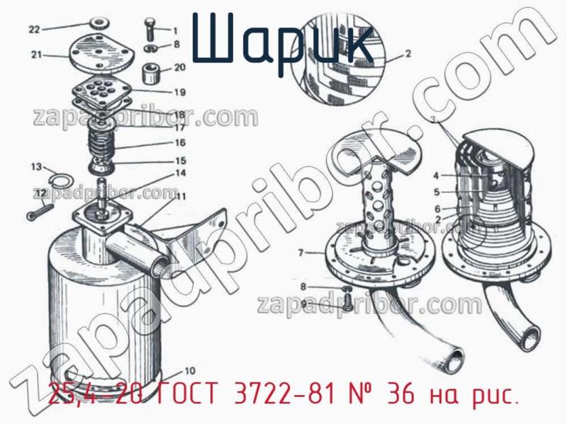 Шарик 25,4-20 ГОСТ 3722-81 фотография.