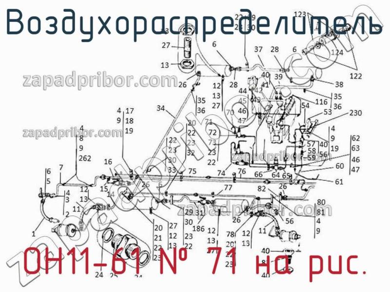 Воздухораспределитель ОН11-61 фотография.
