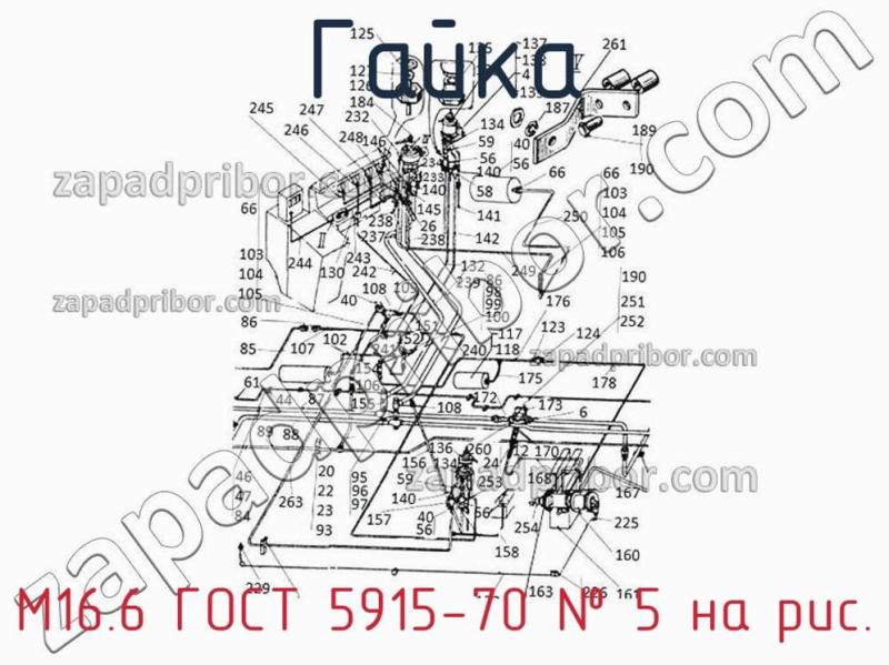 Гайка М16.6 ГОСТ 5915-70 фотография.