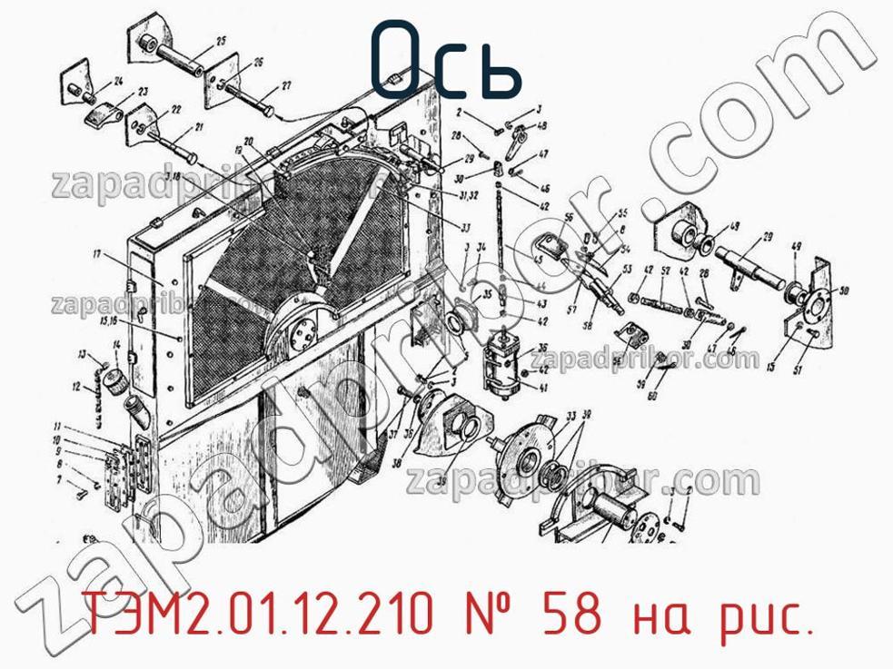 ТЭМ2.01.12.210 - Ось - фотография. Увеличить. ТЭМ2.01.12.210 - Ось - фотография.