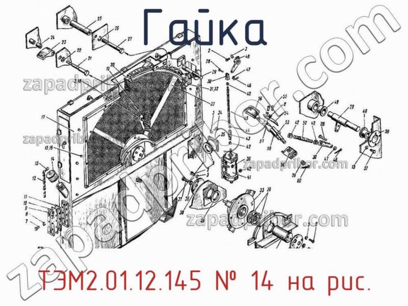 Гайка ТЭМ2.01.12.145 фотография.