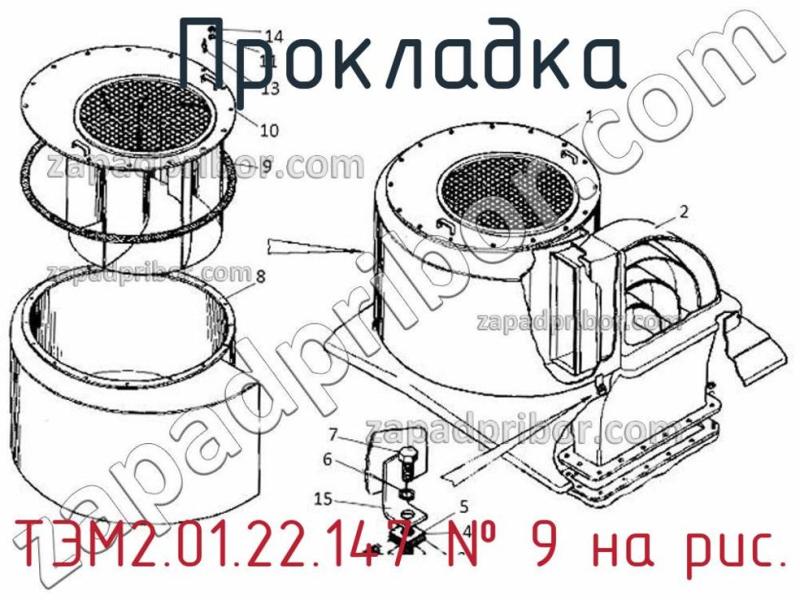 Прокладка ТЭМ2.01.22.147 фотография.