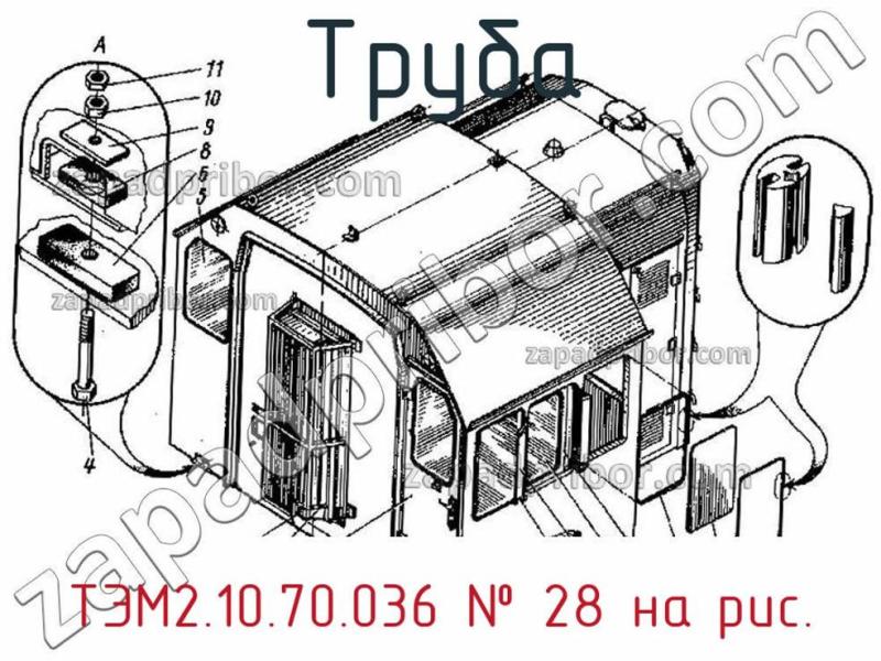 Труба ТЭМ2.10.70.036 фотография.