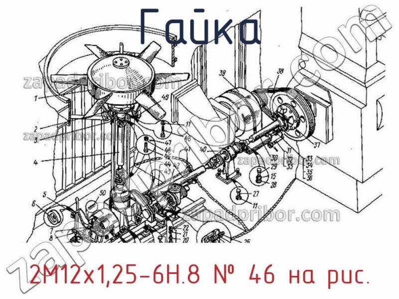 Гайка 2М12х1,25-6Н.8 фотография.