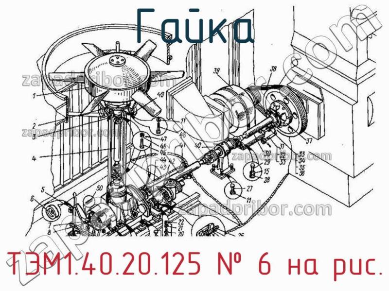 Гайка ТЭМ1.40.20.125 фотография.