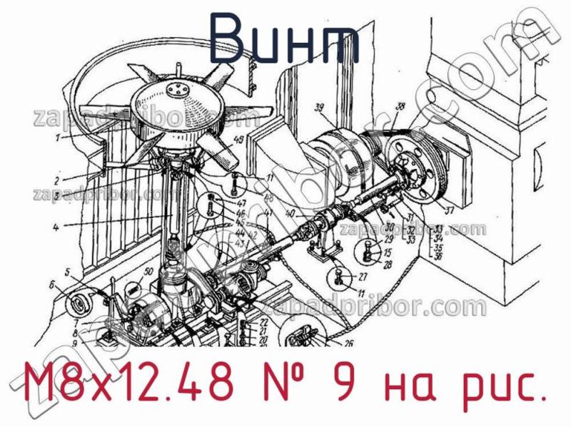 Винт М8х12.48 фотография.