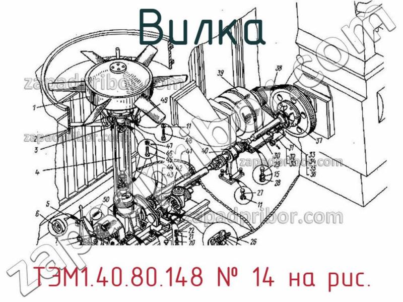 Вилка ТЭМ1.40.80.148 фотография.