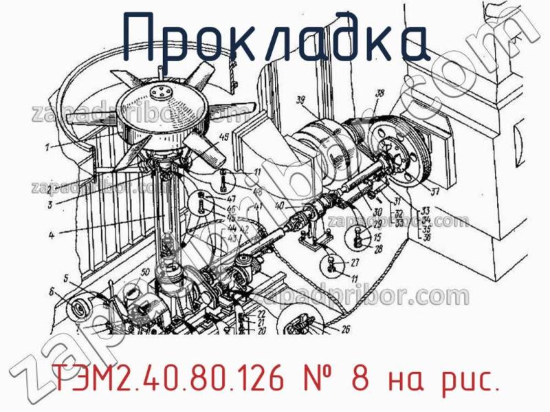 Прокладка ТЭМ2.40.80.126 фотография.