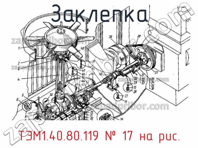 Заклепка ТЭМ1.40.80.119 фотография.