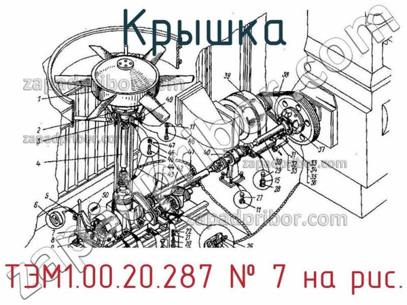 Крышка ТЭМ1.00.20.287 фотография.