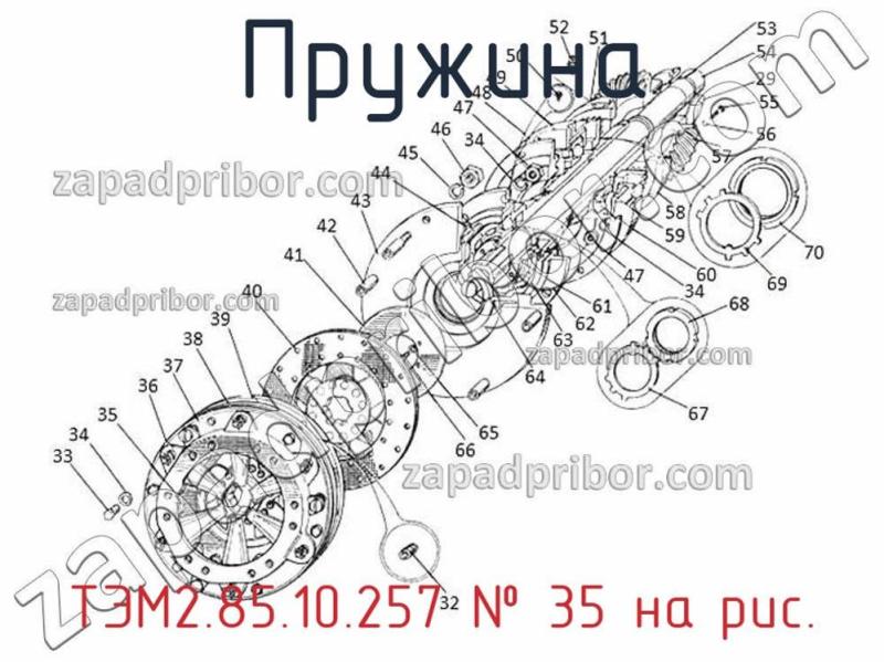 Пружина ТЭМ2.85.10.257 фотография.