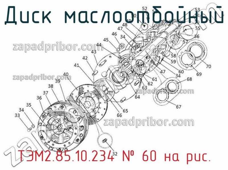 Диск маслоотбойный ТЭМ2.85.10.234 фотография.