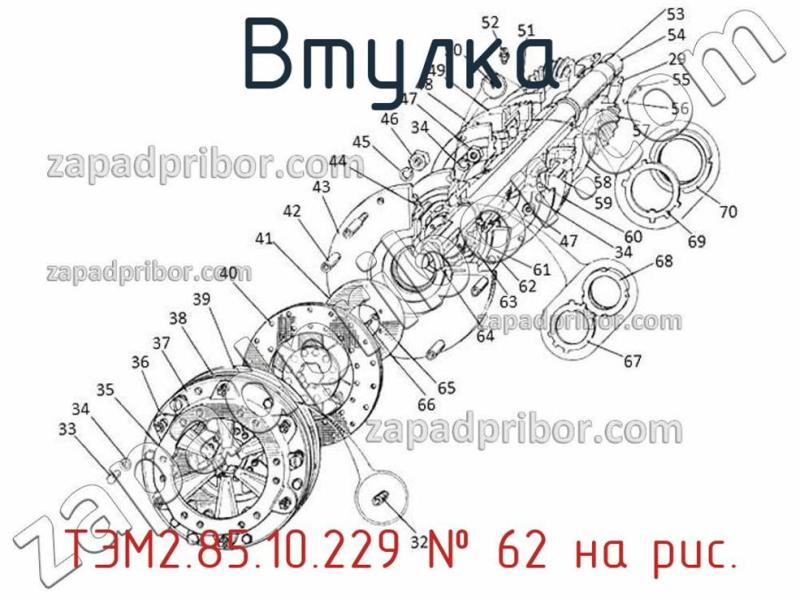 Втулка ТЭМ2.85.10.229 фотография.