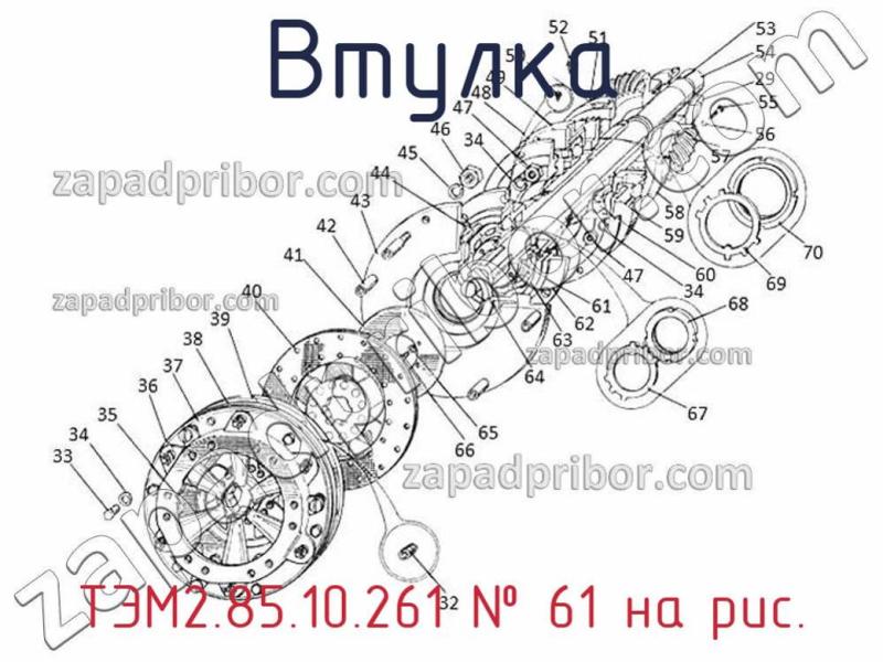 Втулка ТЭМ2.85.10.261 фотография.