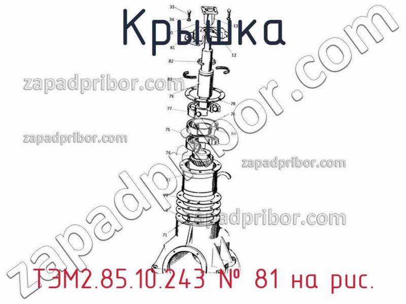 Крышка ТЭМ2.85.10.243 фотография.