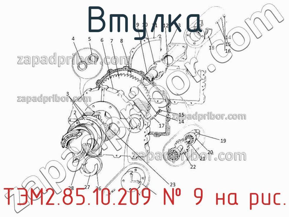 ТЭМ2.85.10.209 - Втулка - фотография. Увеличить. ТЭМ2.85.10.209 - Втулка - фотография.