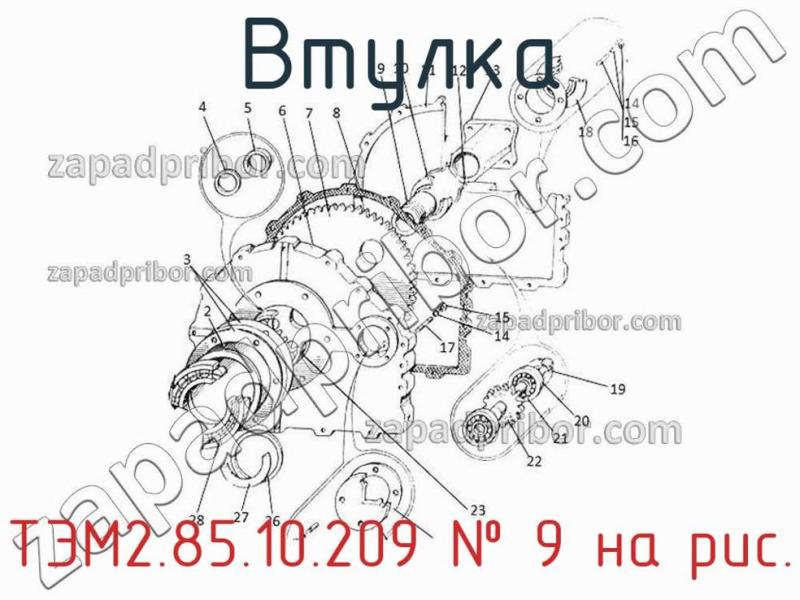 Втулка ТЭМ2.85.10.209 фотография.