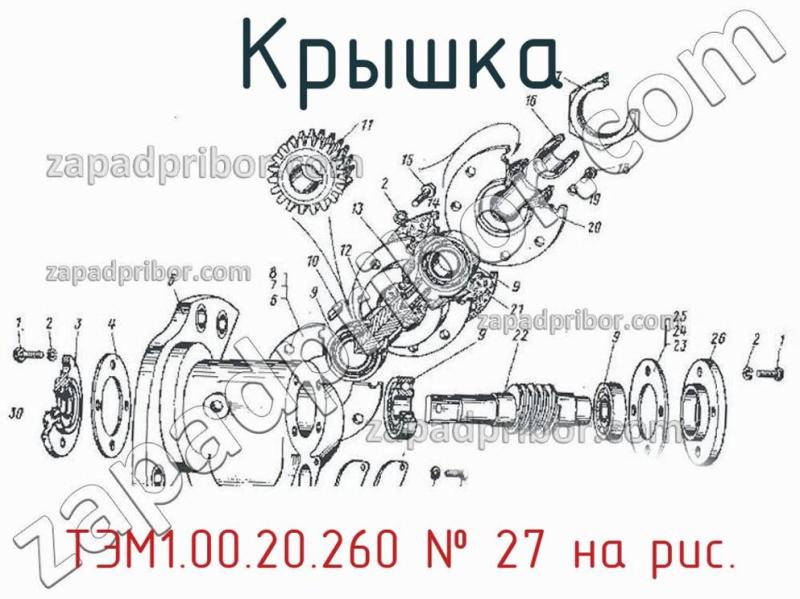 Крышка ТЭМ1.00.20.260 фотография.