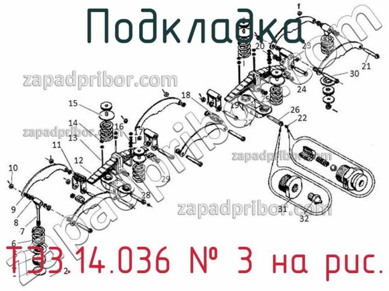 Подкладка ТЭ3.14.036 фотография.
