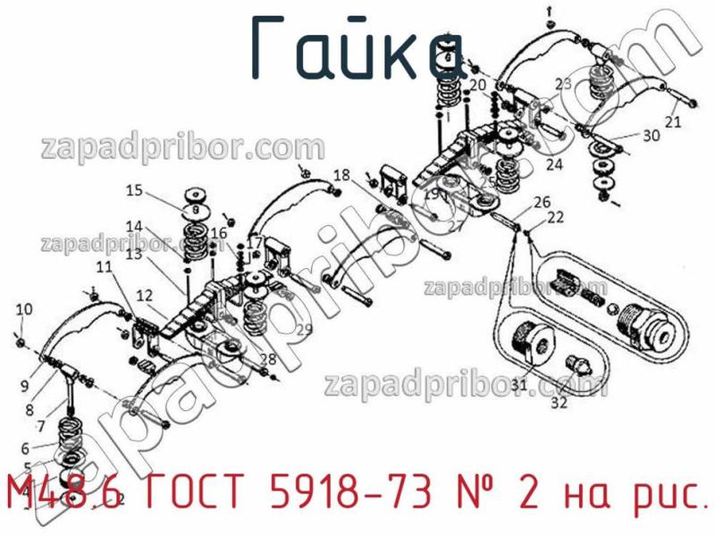 Гайка М48.6 ГОСТ 5918-73 фотография.