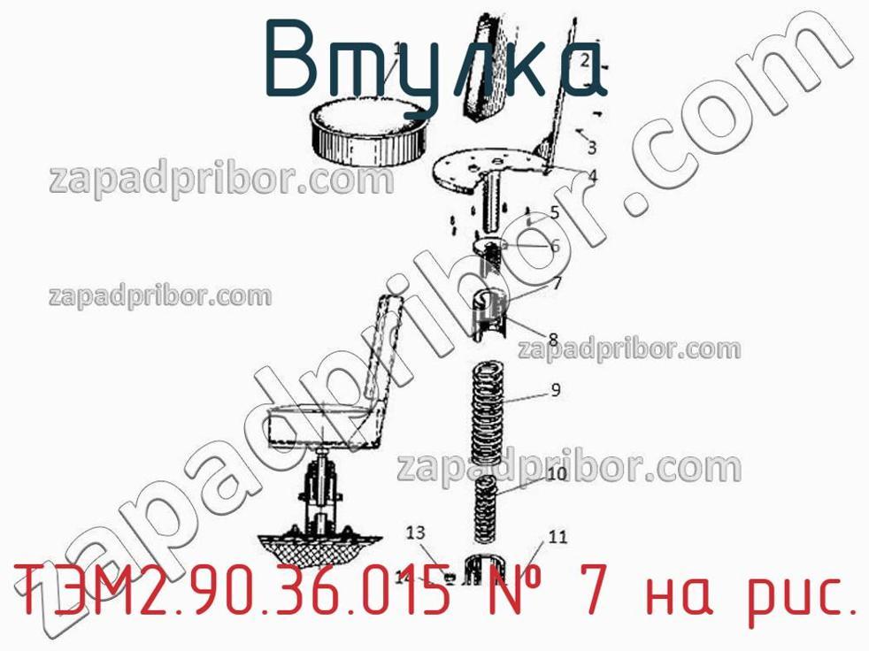 ТЭМ2.90.36.015 - Втулка - фотография. Увеличить. ТЭМ2.90.36.015 - Втулка - фотография.