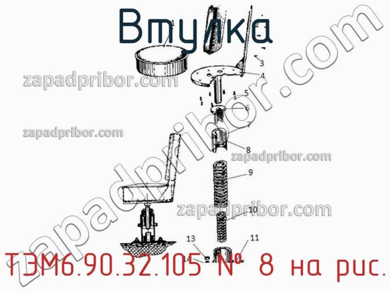 Втулка ТЭМ6.90.32.105 фотография.