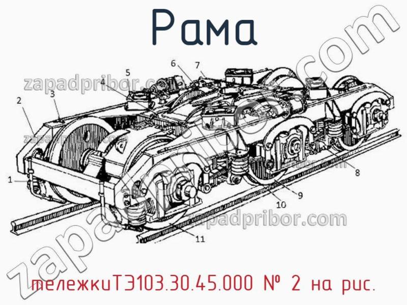 Рама тележкиТЭ103.30.45.000 фотография.