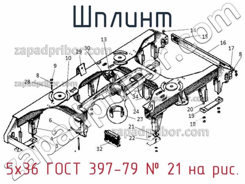 Шплинт 5х36 ГОСТ 397-79 фотография.