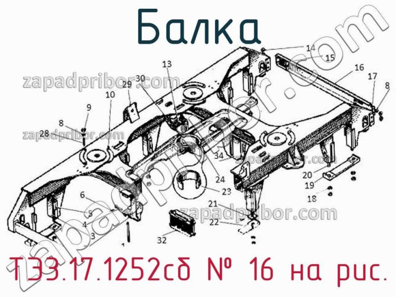 Балка ТЭ3.17.1252сб фотография.