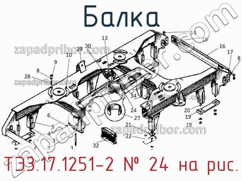 Балка ТЭ3.17.1251-2 фотография.