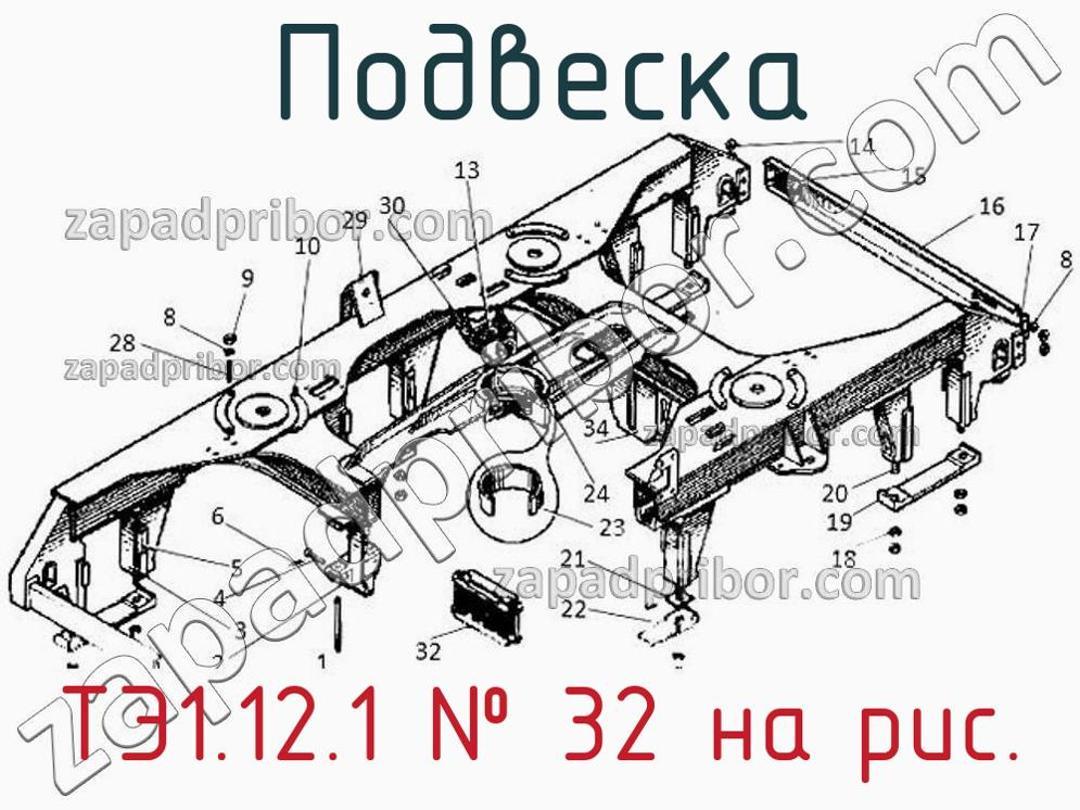 ТЭ1.12.1 - Подвеска - фотография. Увеличить. ТЭ1.12.1 - Подвеска - фотография.