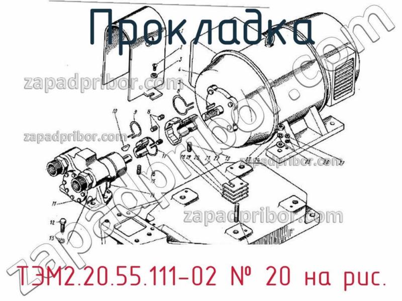 Прокладка ТЭМ2.20.55.111-02 фотография.