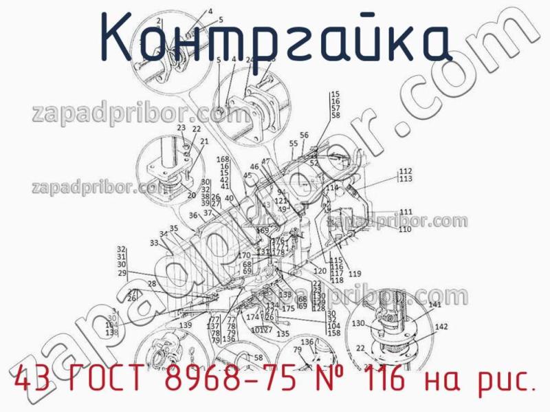 Контргайка 43 ГОСТ 8968-75 фотография.